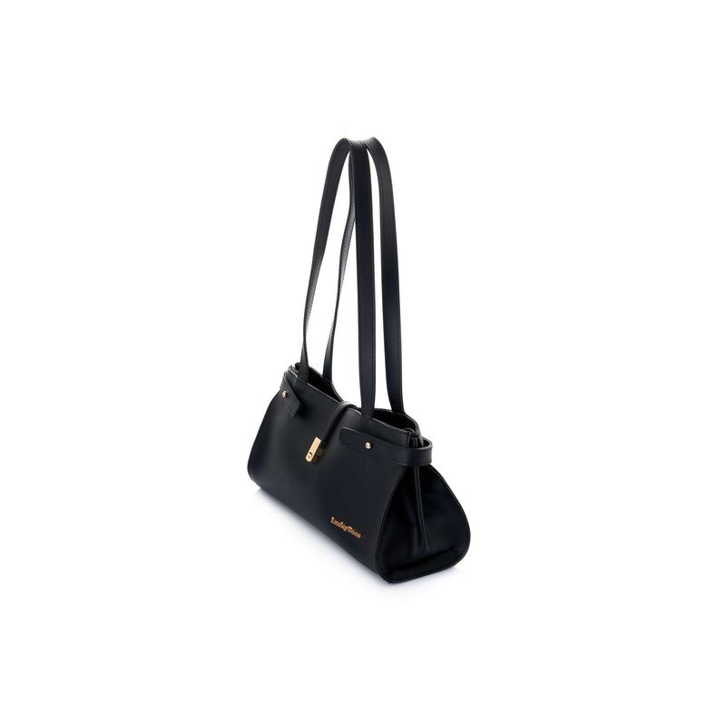 Fashion, accesorii si bijuterii - Femei - Accesorii femei - Genti si rucsacuri femei - Geantă de umăr Lucky Bees, piele, 11 x 30 x 15 cm, negru, 671LKB2242 - Infinity.ro