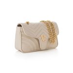 Fashion, accesorii si bijuterii - Femei - Accesorii femei - Genti si rucsacuri femei - Geantă de umăr Lucky Bees, piele, 7 x 23 x 15 cm, crem, 946VNC1288 - Infinity.ro