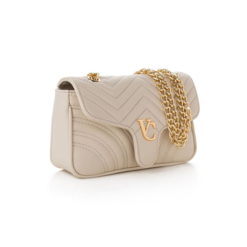 Fashion, accesorii si bijuterii - Femei - Accesorii femei - Genti si rucsacuri femei - Geantă de umăr Lucky Bees, piele, 7 x 23 x 15 cm, crem, 946VNC1288 - Infinity.ro
