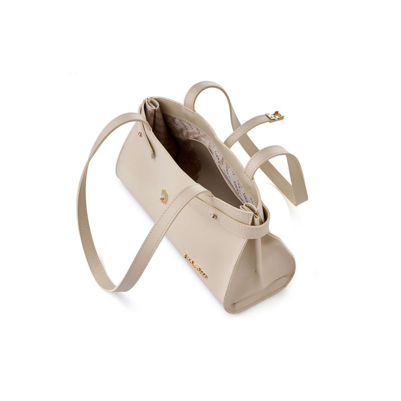 Fashion, accesorii si bijuterii - Femei - Accesorii femei - Genti si rucsacuri femei - Geantă de umăr Lucky Bees, piele, 11 x 30 x 15 cm, crem, 671LKB2243 - Infinity.ro