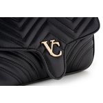 Fashion, accesorii si bijuterii - Femei - Accesorii femei - Genti si rucsacuri femei - Geantă de umăr Lucky Bees, piele, 7 x 23 x 15 cm, negru, 946VNC1283 - Infinity.ro