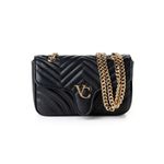 Fashion, accesorii si bijuterii - Femei - Accesorii femei - Genti si rucsacuri femei - Geantă de umăr Lucky Bees, piele, 7 x 23 x 15 cm, negru, 946VNC1283 - Infinity.ro