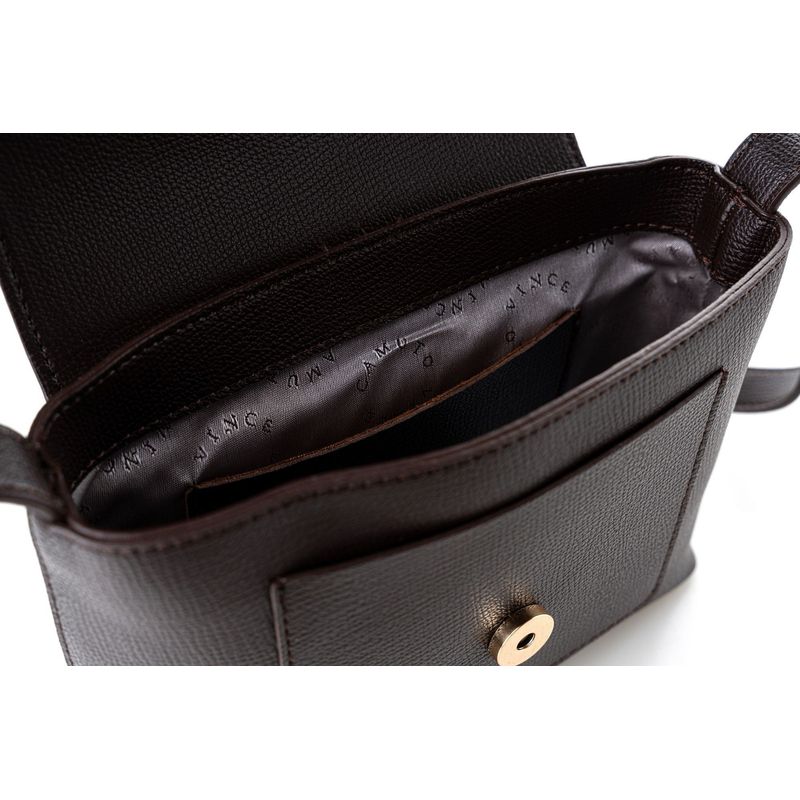 Fashion, accesorii si bijuterii - Femei - Accesorii femei - Genti si rucsacuri femei - Geantă crossbody Lucky Bees, piele, 5 x 20 x 15 cm, maro, 946VNC1237 - Infinity.ro