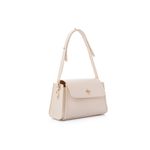 Fashion, accesorii si bijuterii - Femei - Accesorii femei - Genti si rucsacuri femei - Geantă de umăr Lucky Bees, piele, 10 x 23 x 15 cm, crem, 671LKB2138 - Infinity.ro