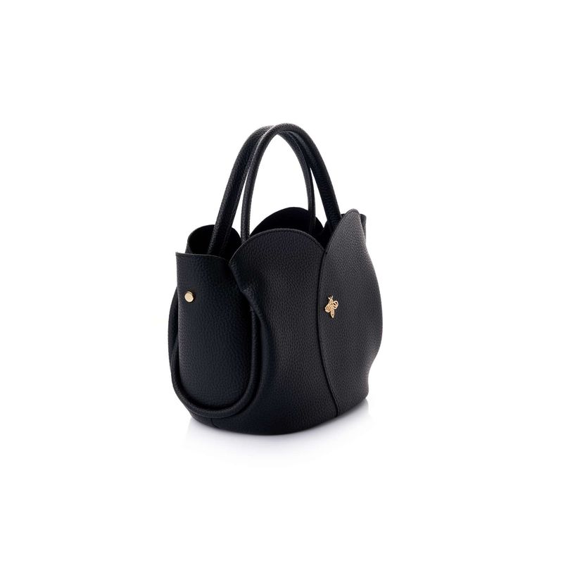 Fashion, accesorii si bijuterii - Femei - Accesorii femei - Genti si rucsacuri femei - Geantă de umăr Lucky Bees, piele, 15 x 29 x 21 cm, negru, 671LKB2246 - Infinity.ro