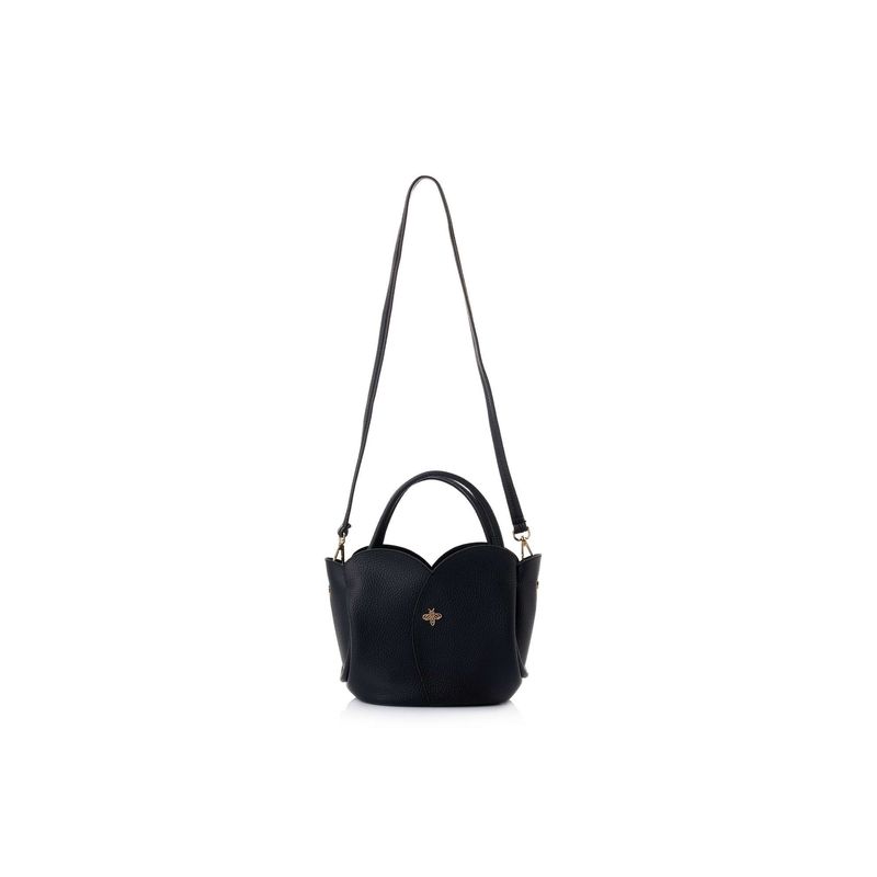 Fashion, accesorii si bijuterii - Femei - Accesorii femei - Genti si rucsacuri femei - Geantă de umăr Lucky Bees, piele, 15 x 29 x 21 cm, negru, 671LKB2246 - Infinity.ro