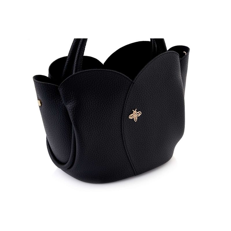 Fashion, accesorii si bijuterii - Femei - Accesorii femei - Genti si rucsacuri femei - Geantă de umăr Lucky Bees, piele, 15 x 29 x 21 cm, negru, 671LKB2246 - Infinity.ro