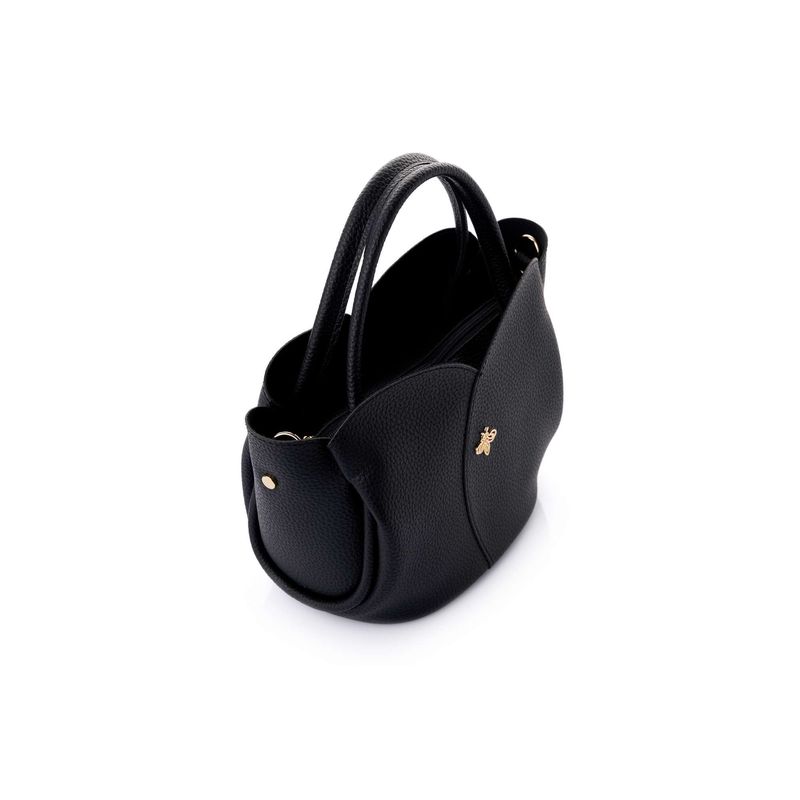 Fashion, accesorii si bijuterii - Femei - Accesorii femei - Genti si rucsacuri femei - Geantă de umăr Lucky Bees, piele, 15 x 29 x 21 cm, negru, 671LKB2246 - Infinity.ro
