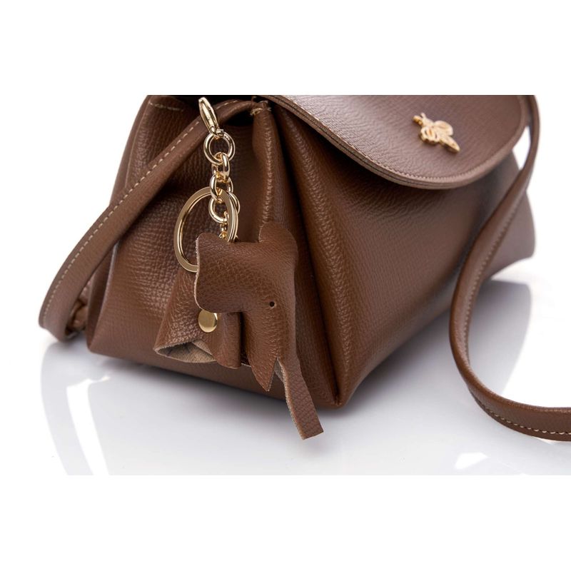 Fashion, accesorii si bijuterii - Femei - Accesorii femei - Genti si rucsacuri femei - Geantă de umăr Lucky Bees, piele, 11 x 22 x 12 cm, tan, 671LKB2151 - Infinity.ro