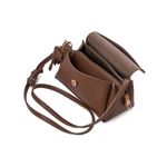 Fashion, accesorii si bijuterii - Femei - Accesorii femei - Genti si rucsacuri femei - Geantă de umăr Lucky Bees, piele, 11 x 22 x 12 cm, tan, 671LKB2151 - Infinity.ro