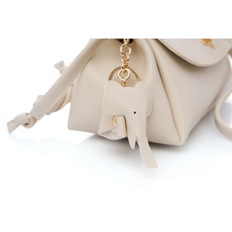 Fashion, accesorii si bijuterii - Femei - Accesorii femei - Genti si rucsacuri femei - Geantă de umăr Lucky Bees, piele, 11 x 22 x 12 cm, crem, 671LKB2148 - Infinity.ro