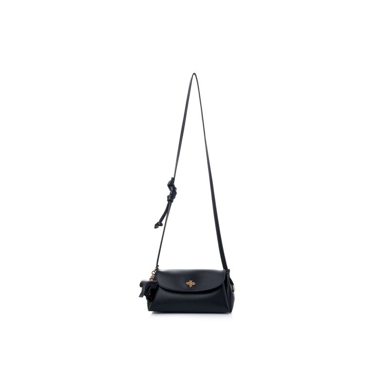 Fashion, accesorii si bijuterii - Femei - Accesorii femei - Genti si rucsacuri femei - Geantă de umăr Lucky Bees, piele, 11 x 22 x 12 cm, negru, 671LKB2150 - Infinity.ro