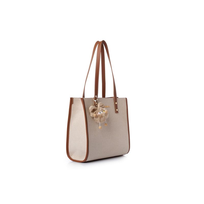 Fashion, accesorii si bijuterii - Femei - Accesorii femei - Genti si rucsacuri femei - Geantă de umăr Lucky Bees, piele, 15 x 30 x 30 cm, tan, 671LKB2222 - Infinity.ro