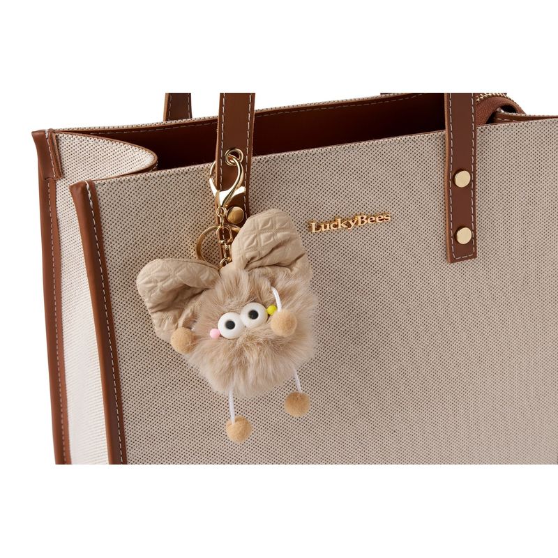 Fashion, accesorii si bijuterii - Femei - Accesorii femei - Genti si rucsacuri femei - Geantă de umăr Lucky Bees, piele, 15 x 30 x 30 cm, tan, 671LKB2222 - Infinity.ro