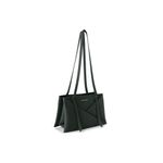 Fashion, accesorii si bijuterii - Femei - Accesorii femei - Genti si rucsacuri femei - Tote bag Lucky Bees, piele, 12 x 30 x 20 cm, închis verde, 946VNC1259 - Infinity.ro