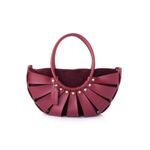 Fashion, accesorii si bijuterii - Femei - Accesorii femei - Genti si rucsacuri femei - Geantă de umăr Lucky Bees, piele, 15 x 35 x 18 cm, maroon, 671LKB2136 - Infinity.ro