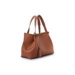 Fashion, accesorii si bijuterii - Femei - Accesorii femei - Genti si rucsacuri femei - Tote bag Lucky Bees, piele, 12 x 35 x 20 cm, tan, 946VNC1363 - Infinity.ro