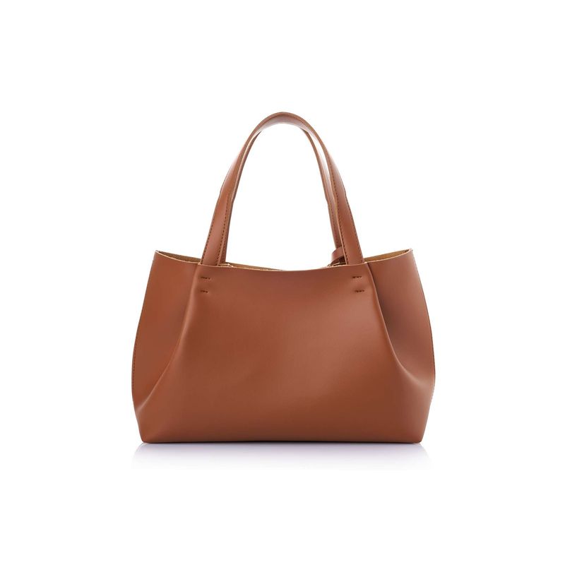 Fashion, accesorii si bijuterii - Femei - Accesorii femei - Genti si rucsacuri femei - Tote bag Lucky Bees, piele, 12 x 35 x 20 cm, tan, 946VNC1363 - Infinity.ro