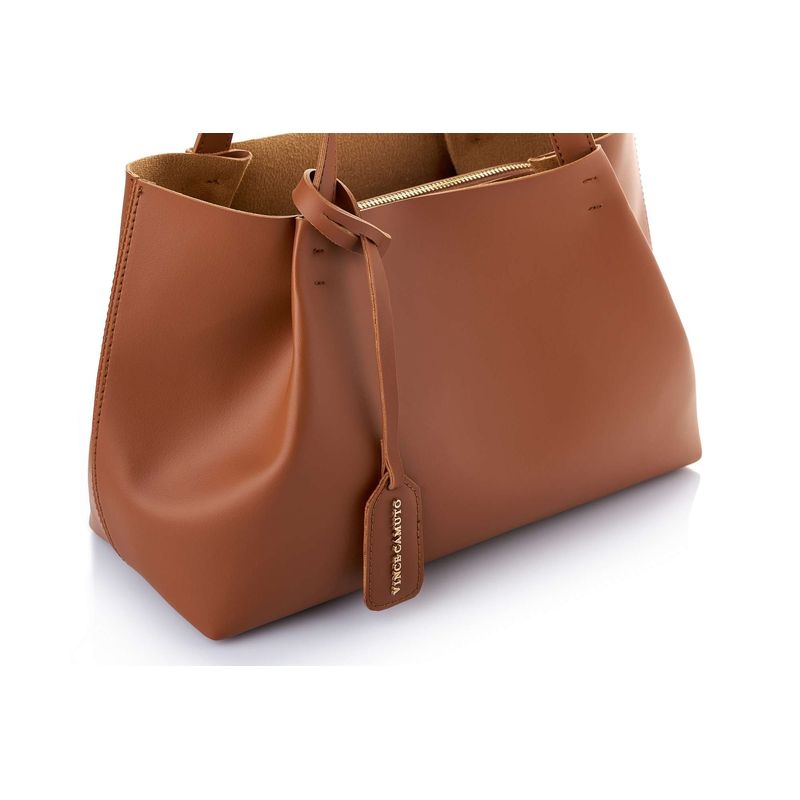 Fashion, accesorii si bijuterii - Femei - Accesorii femei - Genti si rucsacuri femei - Tote bag Lucky Bees, piele, 12 x 35 x 20 cm, tan, 946VNC1363 - Infinity.ro