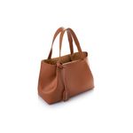 Fashion, accesorii si bijuterii - Femei - Accesorii femei - Genti si rucsacuri femei - Tote bag Lucky Bees, piele, 12 x 35 x 20 cm, tan, 946VNC1363 - Infinity.ro