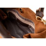 Fashion, accesorii si bijuterii - Femei - Accesorii femei - Genti si rucsacuri femei - Tote bag Lucky Bees, piele, 18.5 x 29 x 14 cm, maro, 946VNC1311 - Infinity.ro