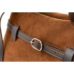 Fashion, accesorii si bijuterii - Femei - Accesorii femei - Genti si rucsacuri femei - Tote bag Lucky Bees, piele, 18.5 x 29 x 14 cm, maro, 946VNC1311 - Infinity.ro