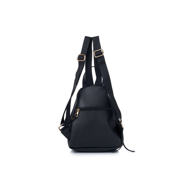 Fashion, accesorii si bijuterii - Femei - Accesorii femei - Genti si rucsacuri femei - Rucsac Lucky Bees, piele, 8 x 23 x 33 cm, negru, 671LKB2130 - Infinity.ro