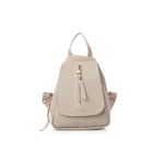 Fashion, accesorii si bijuterii - Femei - Accesorii femei - Genti si rucsacuri femei - Rucsac Lucky Bees, piele, 8 x 23 x 33 cm, crem, 671LKB2129 - Infinity.ro