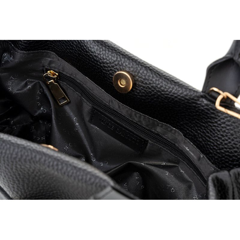 Fashion, accesorii si bijuterii - Femei - Accesorii femei - Genti si rucsacuri femei - Tote bag Lucky Bees, piele, 18.5 x 29 x 14 cm, negru, 946VNC1309 - Infinity.ro