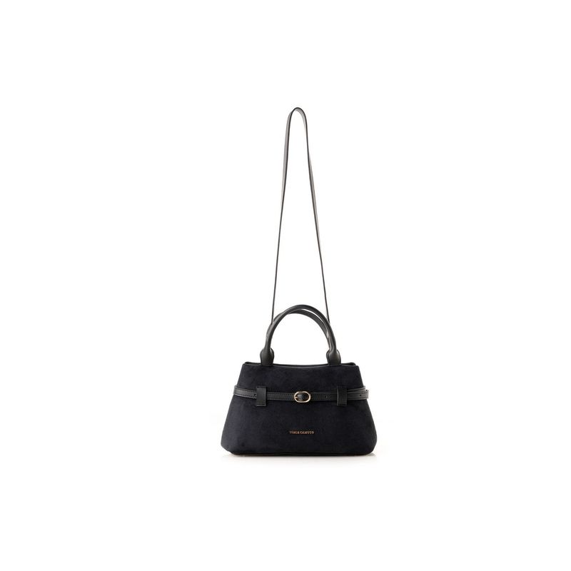Fashion, accesorii si bijuterii - Femei - Accesorii femei - Genti si rucsacuri femei - Tote bag Lucky Bees, piele, 18.5 x 29 x 14 cm, negru, 946VNC1310 - Infinity.ro