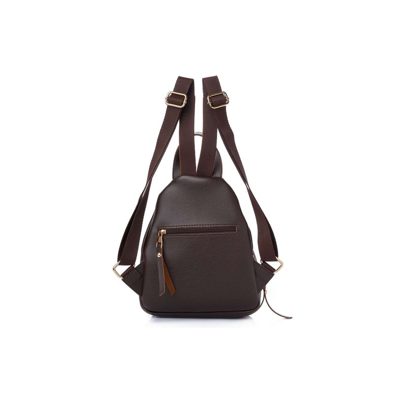 Fashion, accesorii si bijuterii - Femei - Accesorii femei - Genti si rucsacuri femei - Rucsac Lucky Bees, piele, 8 x 23 x 33 cm, maro, 671LKB2128 - Infinity.ro