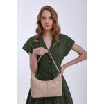 Fashion, accesorii si bijuterii - Femei - Accesorii femei - Genti si rucsacuri femei - Geantă de umăr Lucky Bees, 100% poliester și piele, 10 x 30 x 20 cm, bej-cenușiu, 246MDM1131 - Infinity.ro
