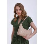 Fashion, accesorii si bijuterii - Femei - Accesorii femei - Genti si rucsacuri femei - Geantă de umăr Lucky Bees, 100% poliester și piele, 10 x 30 x 20 cm, bej-cenușiu, 246MDM1131 - Infinity.ro