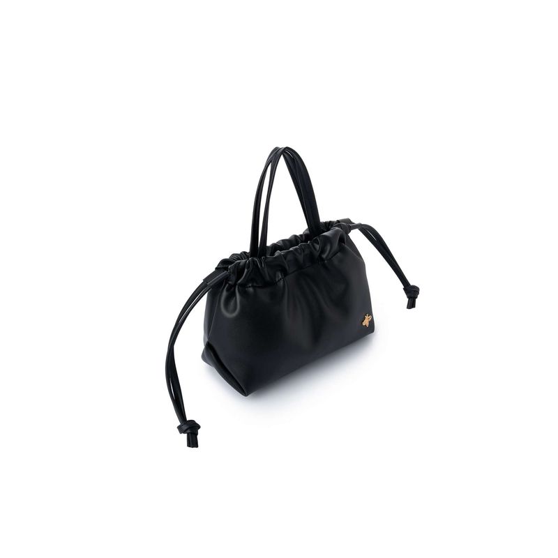 Fashion, accesorii si bijuterii - Femei - Accesorii femei - Genti si rucsacuri femei - Geantă Lucky Bees, piele, 12 x 20 cm, negru, 671LKB2186 - Infinity.ro