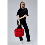 Fashion, accesorii si bijuterii - Femei - Accesorii femei - Genti si rucsacuri femei - Tote bag Lucky Bees, 33 x 30 x 10 cm, roșu, 421BRG2247 - Infinity.ro