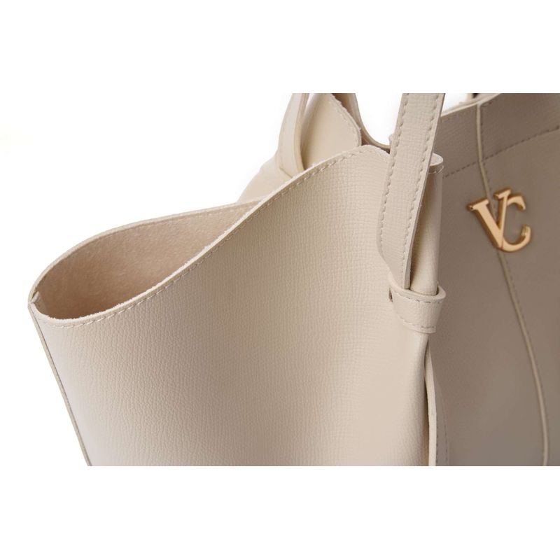 Fashion, accesorii si bijuterii - Femei - Accesorii femei - Genti si rucsacuri femei - Geantă de umăr Lucky Bees, piele, 12 x 48 x 25 cm, crem, 946VNC1327 - Infinity.ro