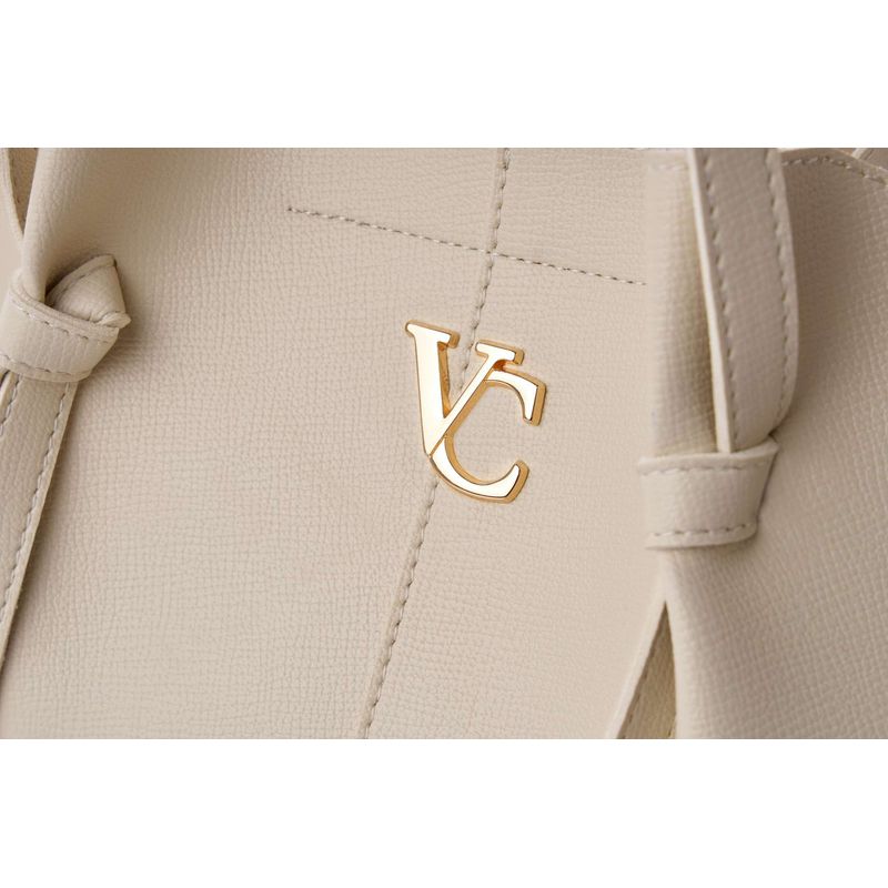 Fashion, accesorii si bijuterii - Femei - Accesorii femei - Genti si rucsacuri femei - Geantă de umăr Lucky Bees, piele, 12 x 48 x 25 cm, crem, 946VNC1327 - Infinity.ro
