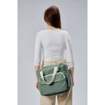 Fashion, accesorii si bijuterii - Femei - Accesorii femei - Genti si rucsacuri femei - Tote bag Lucky Bees, 33 x 30 x 10 cm, verde, 421BRG2246 - Infinity.ro