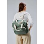 Fashion, accesorii si bijuterii - Femei - Accesorii femei - Genti si rucsacuri femei - Tote bag Lucky Bees, 33 x 30 x 10 cm, verde, 421BRG2246 - Infinity.ro