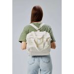 Fashion, accesorii si bijuterii - Femei - Accesorii femei - Genti si rucsacuri femei - Tote bag Lucky Bees, 33 x 30 x 10 cm, crem, 421BRG2248 - Infinity.ro