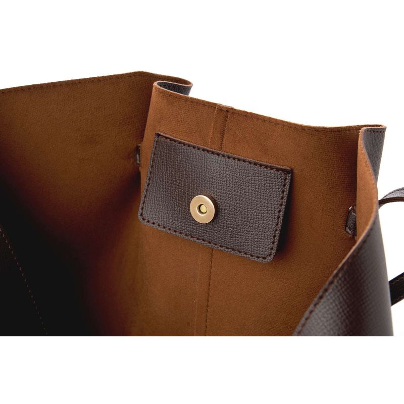 Fashion, accesorii si bijuterii - Femei - Accesorii femei - Genti si rucsacuri femei - Geantă de umăr Lucky Bees, piele, 12 x 48 x 25 cm, maro, 946VNC1326 - Infinity.ro