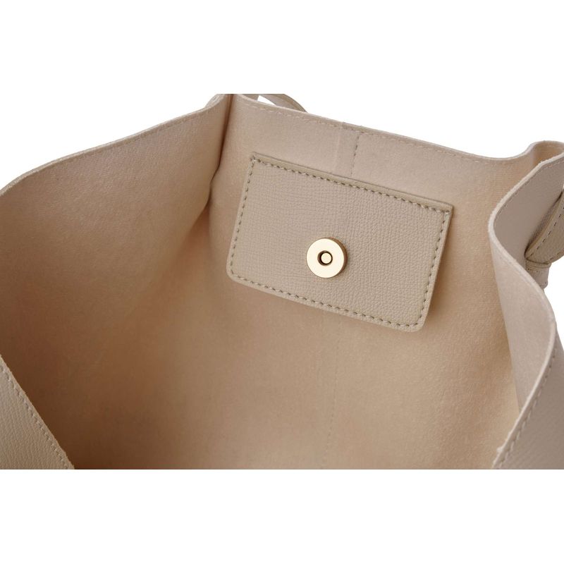 Fashion, accesorii si bijuterii - Femei - Accesorii femei - Genti si rucsacuri femei - Geantă de umăr Lucky Bees, piele, 12 x 48 x 25 cm, crem, 946VNC1327 - Infinity.ro