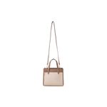 Fashion, accesorii si bijuterii - Femei - Accesorii femei - Genti si rucsacuri femei - Tote bag Lucky Bees, piele, 12 x 25 x 20 cm, crem și bej-cenușiu, 946VNC1217 - Infinity.ro