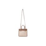Fashion, accesorii si bijuterii - Femei - Accesorii femei - Genti si rucsacuri femei - Tote bag Lucky Bees, piele, 12 x 25 x 20 cm, crem și bej-cenușiu, 946VNC1217 - Infinity.ro
