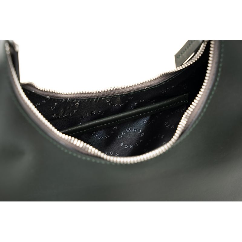 Fashion, accesorii si bijuterii - Femei - Accesorii femei - Genti si rucsacuri femei - Geantă de umăr Lucky Bees, piele, 8 x 32 x 26 cm, închis verde, 946VNC1110 - Infinity.ro