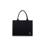 Fashion, accesorii si bijuterii - Femei - Accesorii femei - Genti si rucsacuri femei - Tote bag Lucky Bees, piele, 15 x 38 x 30 cm, negru, 946VNC1353 - Infinity.ro