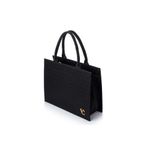 Fashion, accesorii si bijuterii - Femei - Accesorii femei - Genti si rucsacuri femei - Tote bag Lucky Bees, piele, 15 x 38 x 30 cm, negru, 946VNC1353 - Infinity.ro