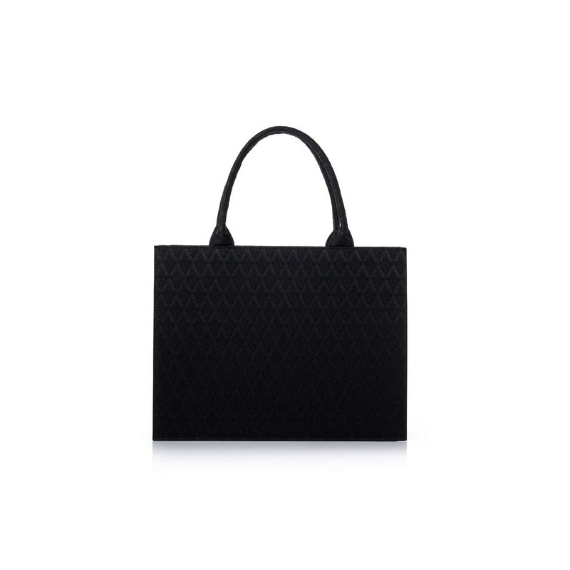 Fashion, accesorii si bijuterii - Femei - Accesorii femei - Genti si rucsacuri femei - Tote bag Lucky Bees, piele, 15 x 38 x 30 cm, negru, 946VNC1353 - Infinity.ro