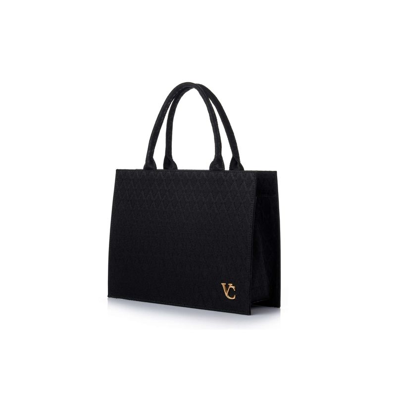 Fashion, accesorii si bijuterii - Femei - Accesorii femei - Genti si rucsacuri femei - Tote bag Lucky Bees, piele, 15 x 38 x 30 cm, negru, 946VNC1353 - Infinity.ro
