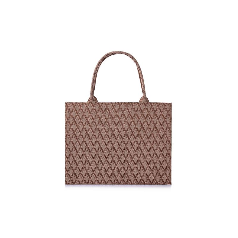 Fashion, accesorii si bijuterii - Femei - Accesorii femei - Genti si rucsacuri femei - Tote bag Lucky Bees, piele, 15 x 38 x 30 cm, bej-cenușiu, 946VNC1367 - Infinity.ro